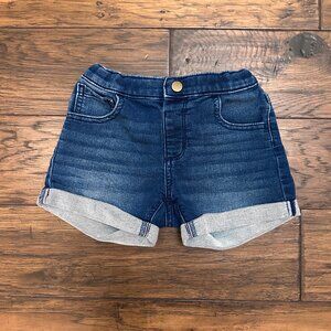 Ruffle Butts Dark Blue Soft Denim Shorts